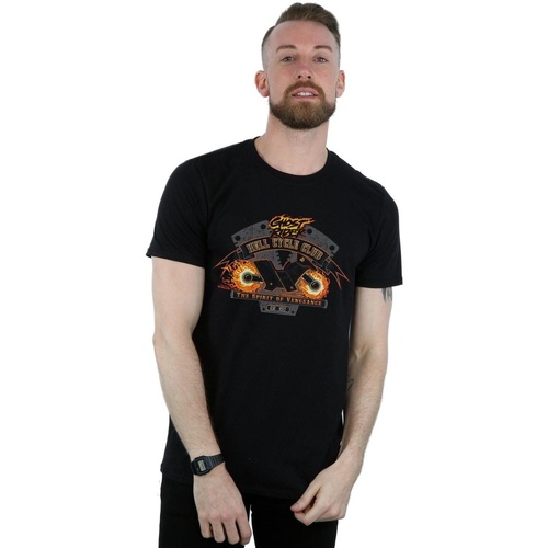 Vêtements Homme T-shirts manches longues Marvel Ghost Rider Hell Cycle Club Noir