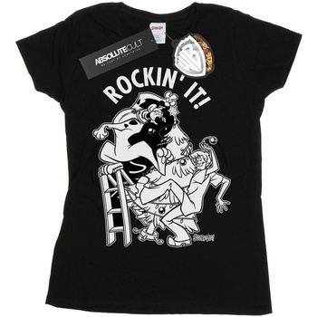 Vêtements Femme T-shirts manches longues Scooby Doo Rockin' It Christmas Noir