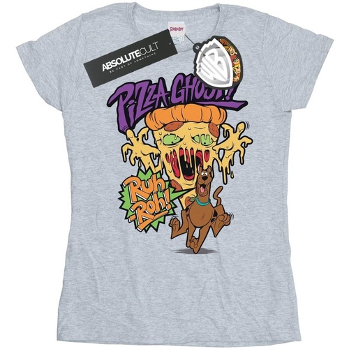 Vêtements Femme T-shirts manches longues Scooby Doo Pizza Ghost Gris