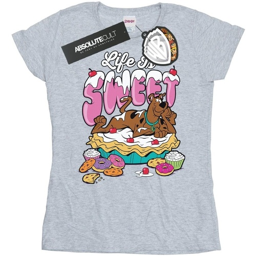Vêtements Femme T-shirts manches longues Scooby Doo Life Is Sweet Gris