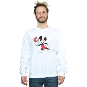 Vêtements Homme Sweats Disney Mickey Mouse Flowers Blanc