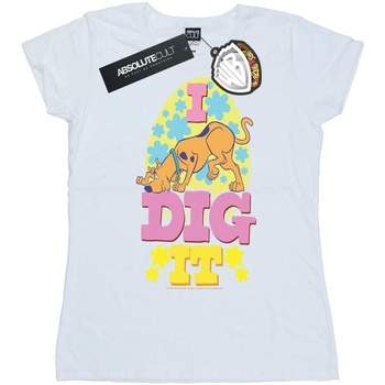 Vêtements Femme T-shirts manches longues Scooby Doo Easter I Dig It Blanc
