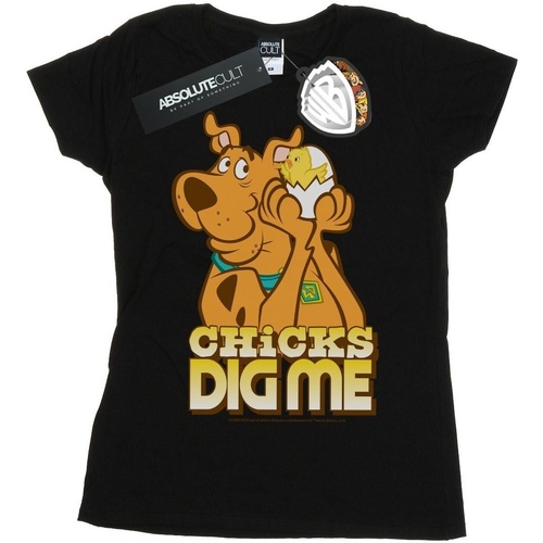 Vêtements Femme T-shirts manches longues Scooby Doo Chicks Dig Me Noir