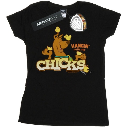 Vêtements Femme T-shirts manches longues Scooby Doo Hangin With My Chicks Noir