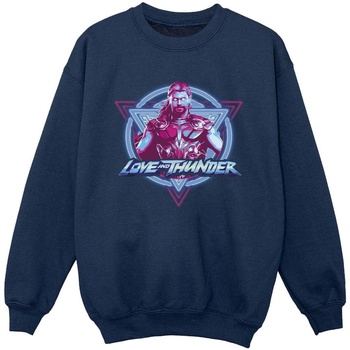 Vêtements Garçon Sweats Marvel Thor Love And Thunder Neon Badge Bleu