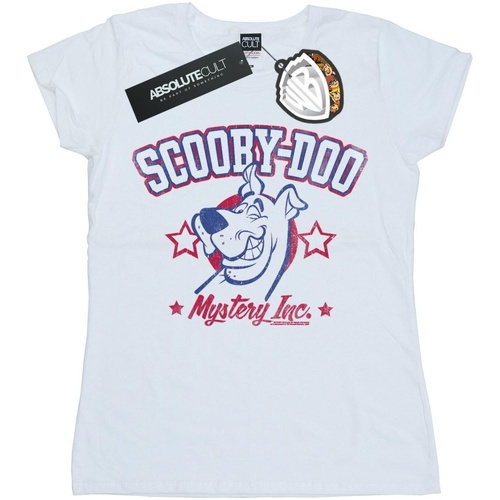 Vêtements Femme T-shirts manches longues Scooby Doo Collegiate Mystery Inc Blanc