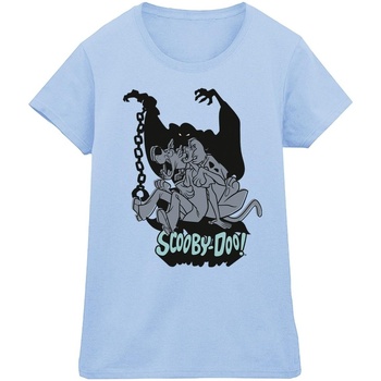 Vêtements Femme T-shirts manches longues Scooby Doo Scared Jump Bleu