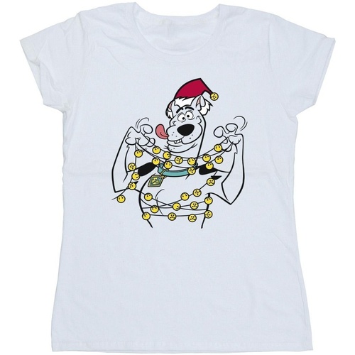 Vêtements Femme T-shirts manches longues Scooby Doo Christmas Bells Blanc