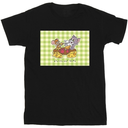 Vêtements Garçon T-shirts manches courtes Dessins Animés Breakfast Buds Noir