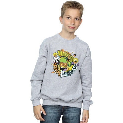 Vêtements Garçon Sweats Dc Comics Teen Titans Go Waffle Mania Gris