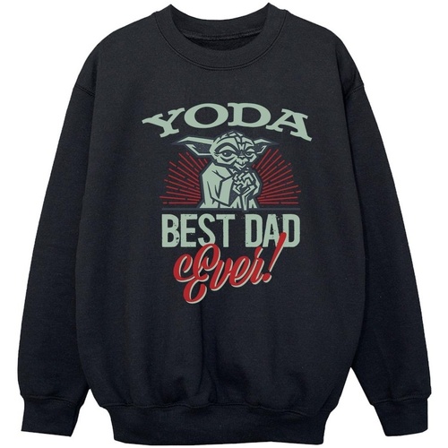 Vêtements Fille Sweats Disney Mandalorian Yoda Dad Noir