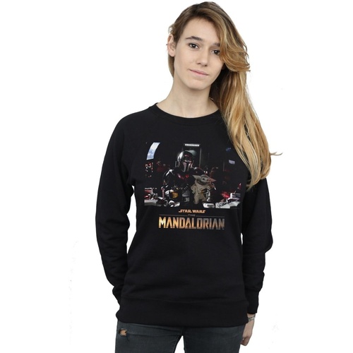 Vêtements Femme Sweats Disney The Mandalorian Child On Board Noir