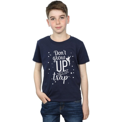 Vêtements Garçon T-shirts manches courtes Disney Tinker Bell Don't Grow Up Bleu