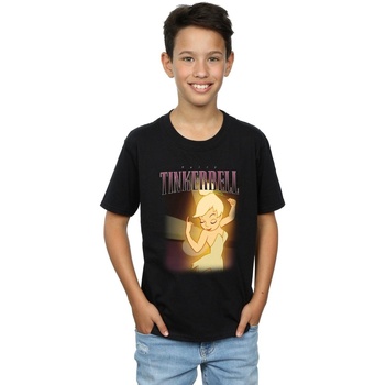 Vêtements Garçon T-shirts manches courtes Disney Tinkerbell Montage Noir