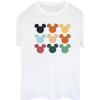 Disney Mickey Mouse Heads Square Blanc