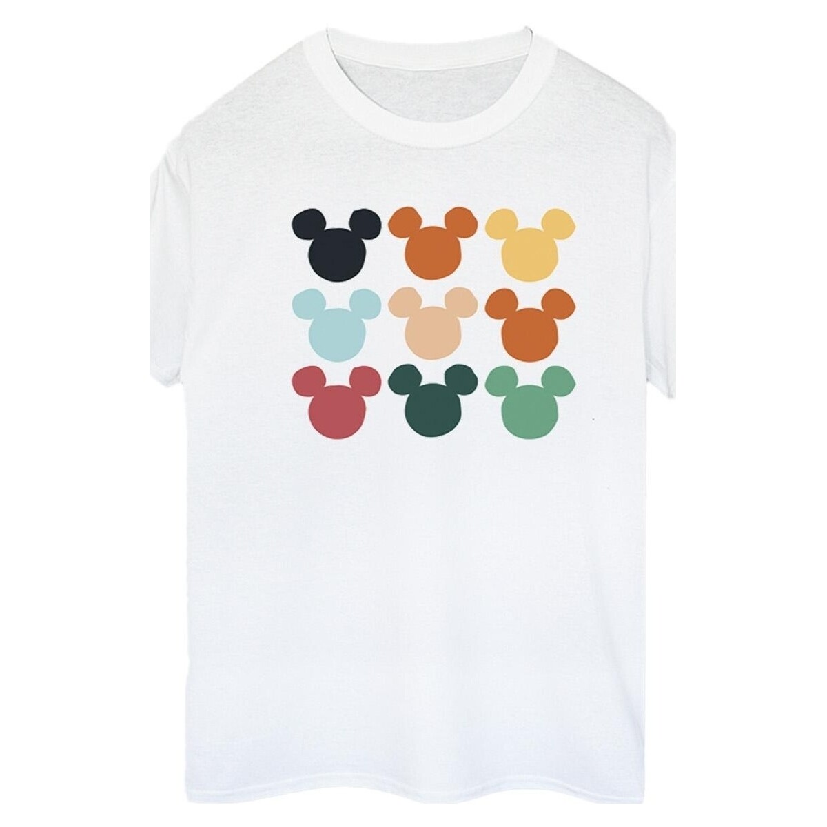Vêtements Femme T-shirts manches longues Disney Mickey Mouse Heads Square Blanc