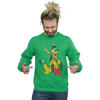 Vêtements Homme Sweats Disney Pluto Christmas Reindeer Vert