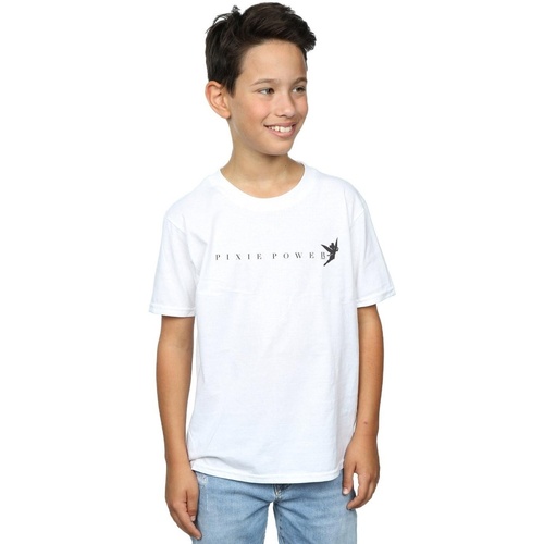 Vêtements Garçon T-shirts manches courtes Disney Tinker Bell Pixie Power Blanc