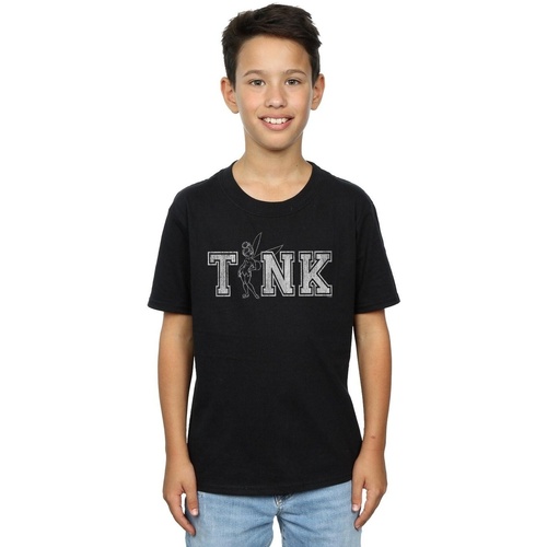 Vêtements Garçon T-shirts manches courtes Disney Tinker Bell Collegiate Tink Noir