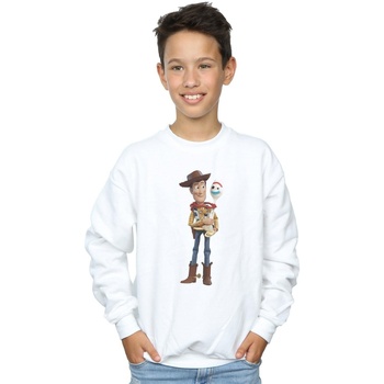 Vêtements Garçon Sweats Disney Toy Story 4 Woody And Forky Blanc
