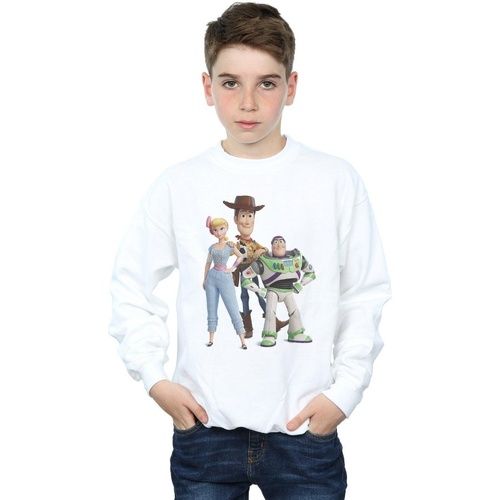 Vêtements Garçon Sweats Disney Toy Story 4 Woody Buzz and Bo Peep Blanc