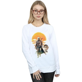 Vêtements Femme Sweats Disney The Mandalorian Sunset Poster Blanc