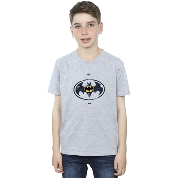 Vêtements Garçon T-shirts manches courtes Dc Comics The Flash Batman Metal Logo Gris