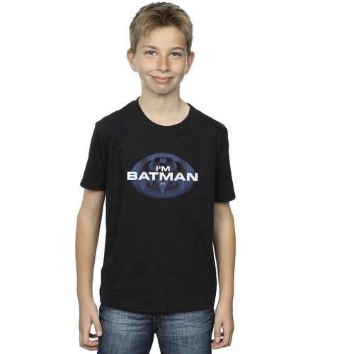 Vêtements Garçon T-shirts manches courtes Dc Comics The Flash I'm Batman Noir