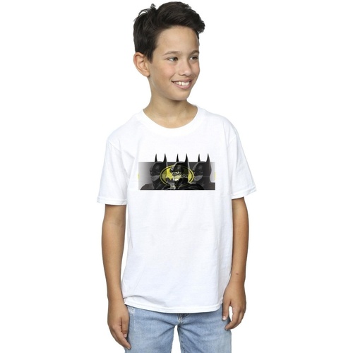 Vêtements Garçon T-shirts manches courtes Dc Comics The Flash Batman Portraits Blanc