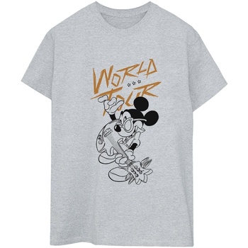 Vêtements Femme T-shirts manches longues Disney Mickey Mouse World Tour Line Gris