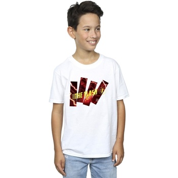 Vêtements Garçon T-shirts manches courtes Dc Comics The Flash Pillars Blanc