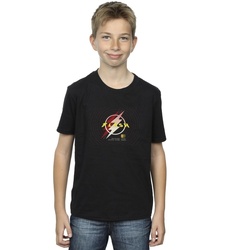 Vêtements Garçon T-shirts manches courtes Dc Comics The Flash Lightning Logo Noir