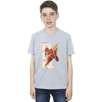 Vêtements Garçon T-shirts manches courtes Dc Comics The Flash Run Gris