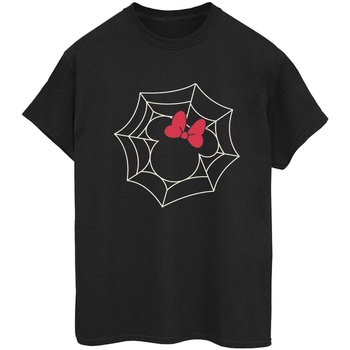 Vêtements Femme T-shirts manches longues Disney Minnie Mouse Spider Web Noir