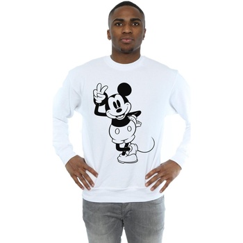 Vêtements Homme Sweats Disney Mickey Mouse Peace Hand Blanc