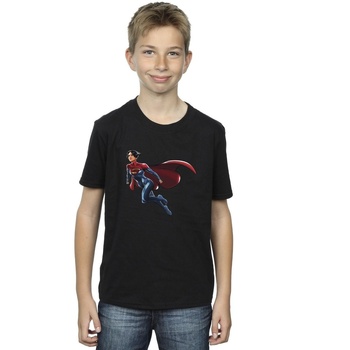 Vêtements Garçon T-shirts manches courtes Dc Comics The Flash Supergirl Noir