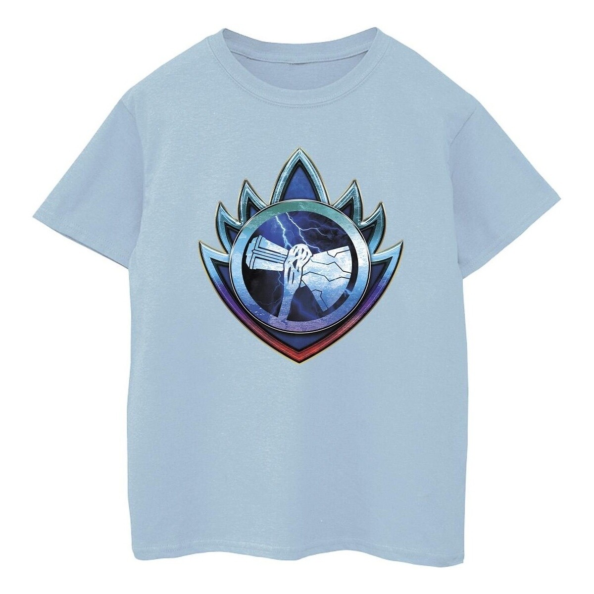 Vêtements Garçon T-shirts manches courtes Marvel Thor Love And Thunder Stormbreaker Crest Bleu