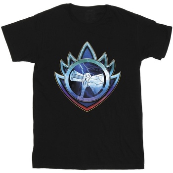 Vêtements Garçon T-shirts manches courtes Marvel Thor Love And Thunder Stormbreaker Crest Noir