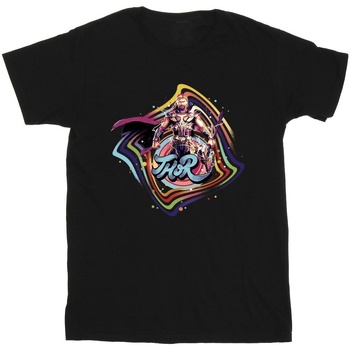 Vêtements Garçon T-shirts manches courtes Marvel Thor Love And Thunder Thor Swirl Noir