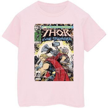 Vêtements Garçon T-shirts manches courtes Marvel Thor Love And Thunder Vintage Poster Rouge