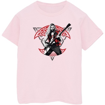 Vêtements Garçon T-shirts manches courtes Marvel Thor Love And Thunder Solo Guitar Rouge