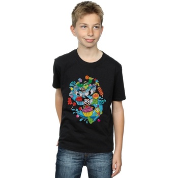 Vêtements Garçon T-shirts manches courtes Dc Comics Teen Titans Go Candy Mania Noir