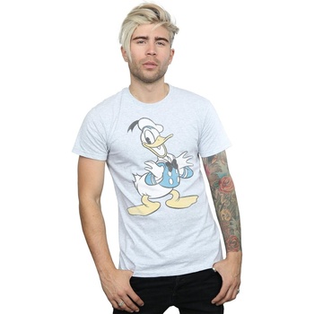 Vêtements Homme T-shirts manches longues Disney Donald Duck Posing Gris