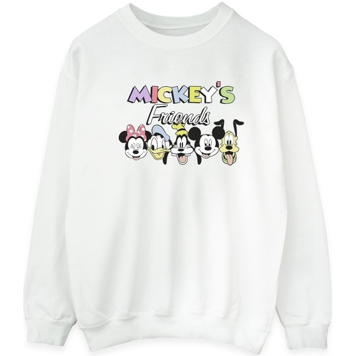 Vêtements Homme Sweats Disney Mickey Mouse And Friends Faces Blanc