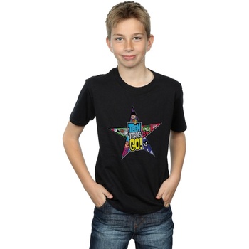 Vêtements Garçon T-shirts manches courtes Dc Comics Teen Titans Go Star Logo Noir