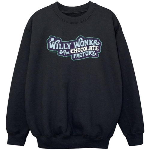 Vêtements Garçon Sweats Willy Wonka Chocolate Factory Logo Noir