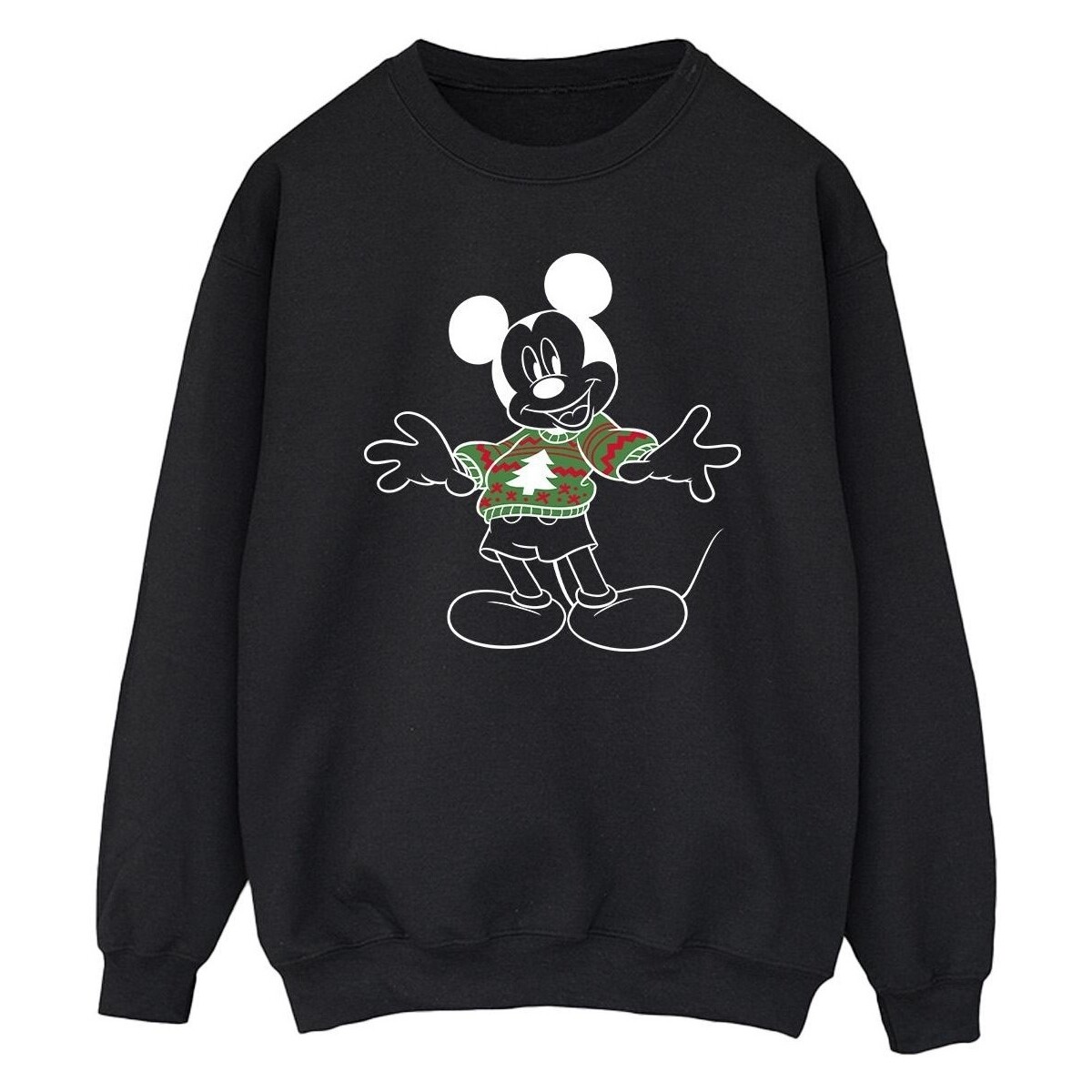 Vêtements Homme Sweats Disney Mickey Mouse Xmas Jumper Noir