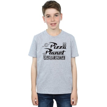 Vêtements Garçon T-shirts manches courtes Disney Toy Story Pizza Planet Logo Gris
