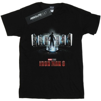 Vêtements Femme T-shirts manches longues Marvel Studios Iron Man 3 Poster Noir