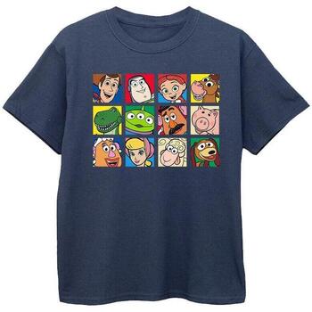 Vêtements Garçon T-shirts manches courtes Disney Toy Story Character Squares Bleu